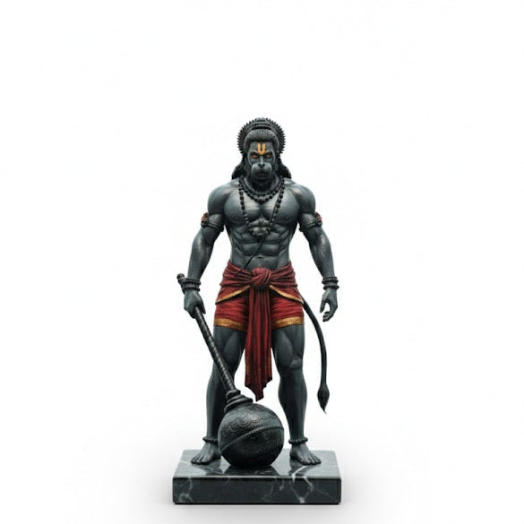 Black Stone Lord Hanuman Idol