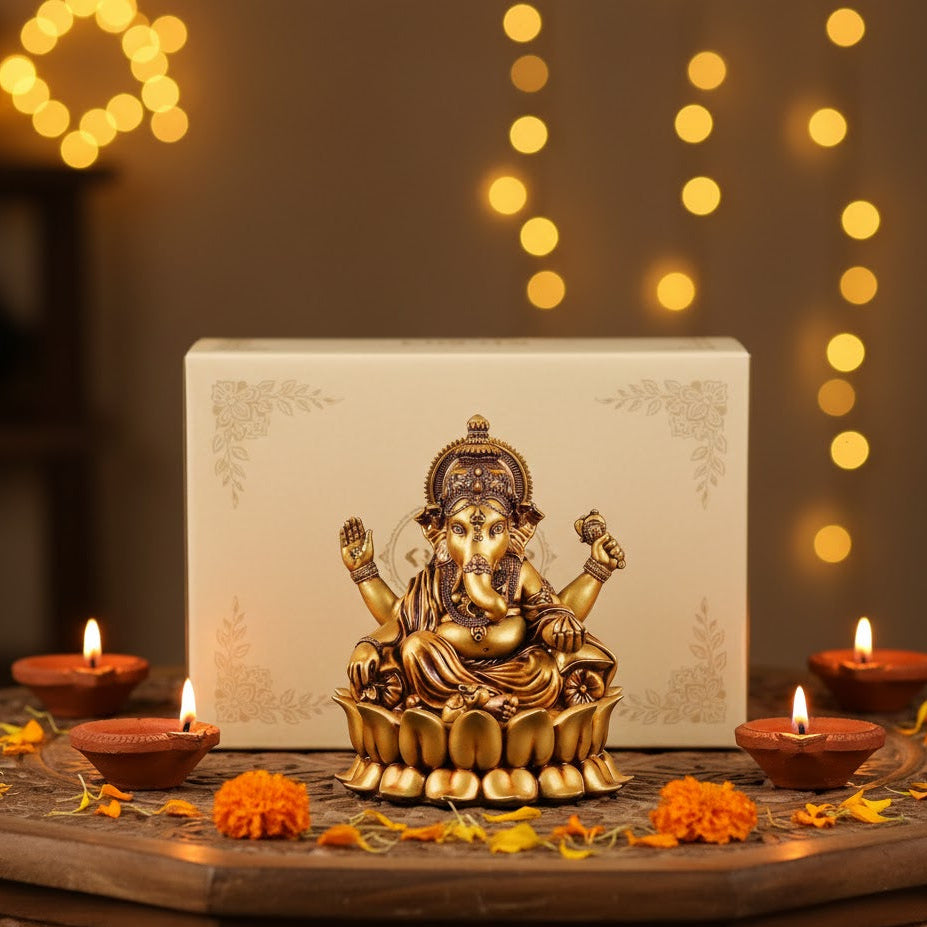 GANPATI BAPPA (LOTUS) CAR DASHBOARD IDOL