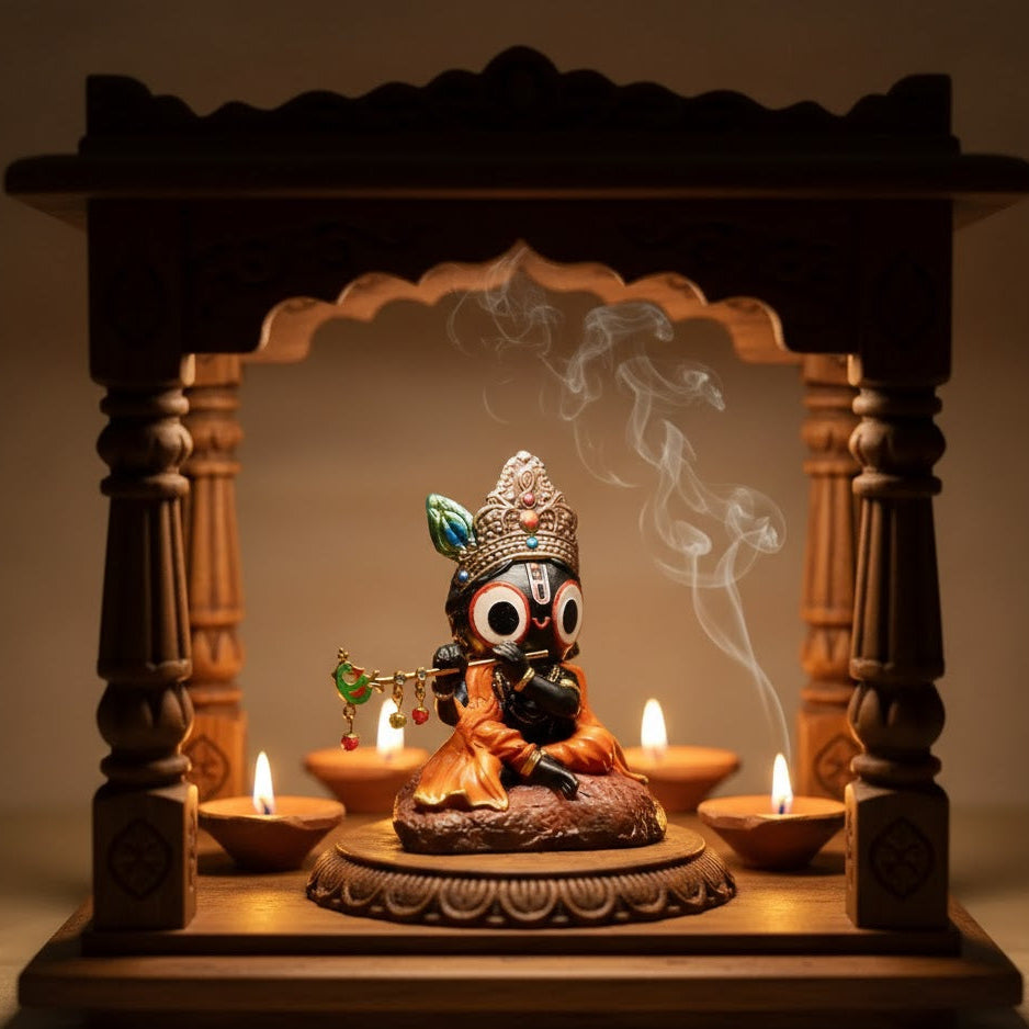 Jagannath Idol in Sitting Mudra