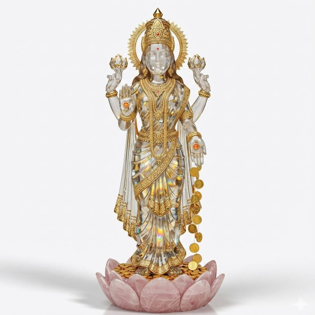 Lord Lakshmi Mata Idol (Glass)