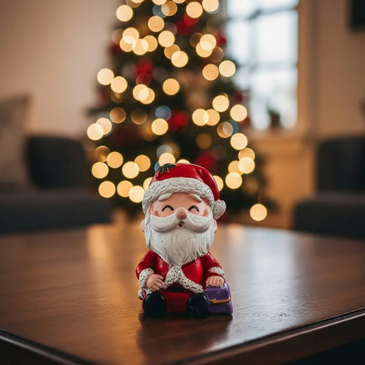 Small Santa Claus Christmas Figurines Toys Christmas Decorations Items for Home Office