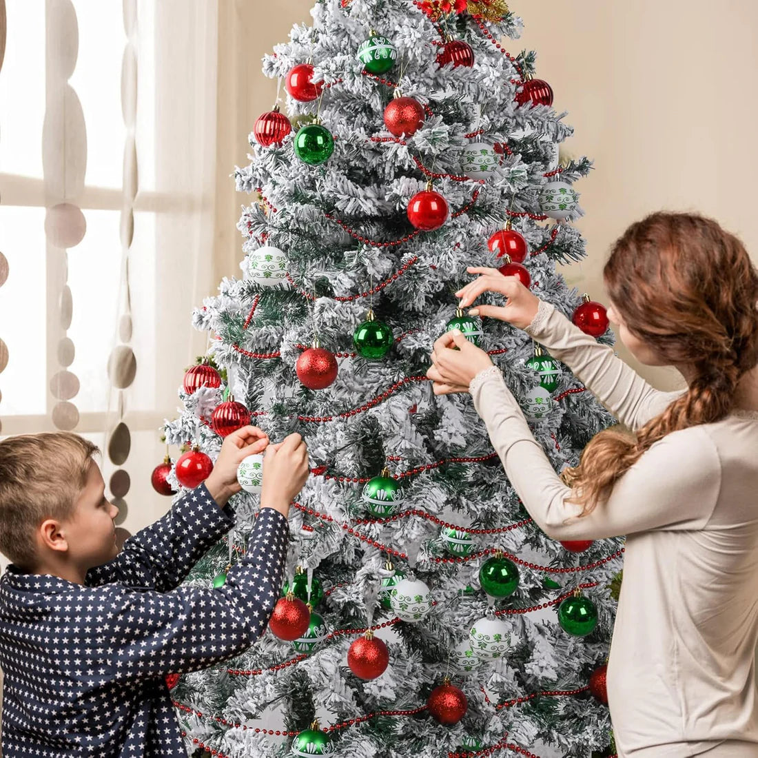 TIED RIBBONS Christmas Decoration Balls Set