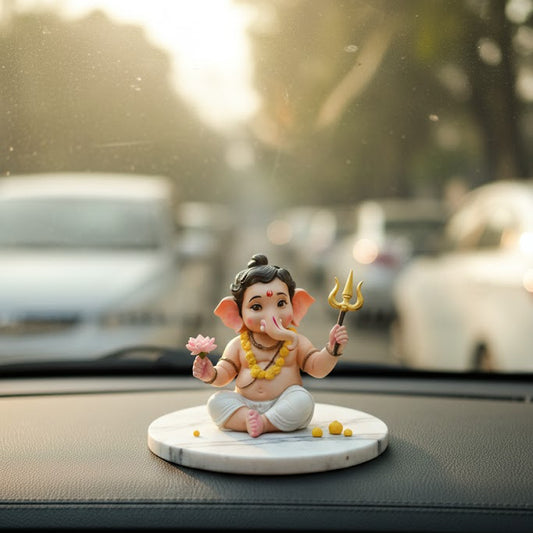 Bal Ganesh With Trishul