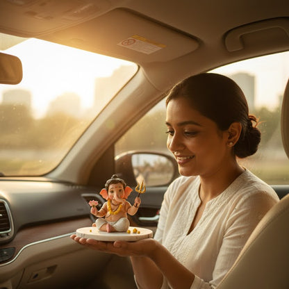Bal Ganesh With Trishul