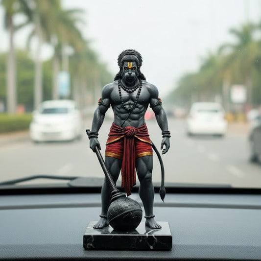 Black Stone Lord Hanuman Idol