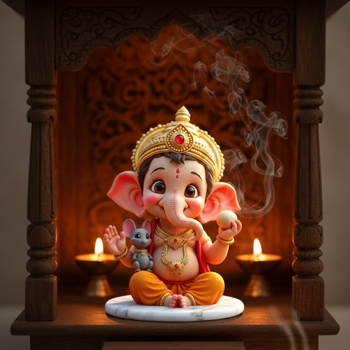 Cute Bal Ganesha Idol