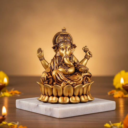 GANPATI BAPPA (LOTUS) CAR DASHBOARD IDOL