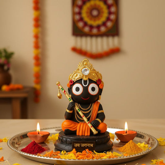 Jagannath Idol in Sitting Mudra with Flute