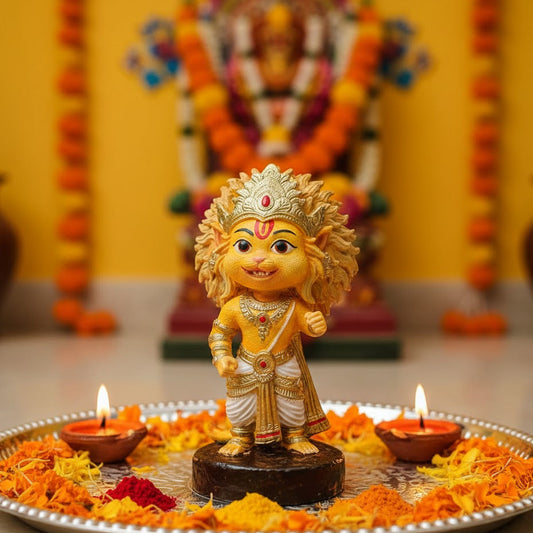 Lord Narasimha Idol in Smile Mudra