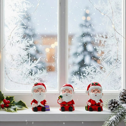 Small Santa Claus Christmas Figurines Toys Christmas Decorations Items for Home Office