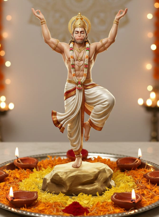 Lord Hanuman Standing Mudra