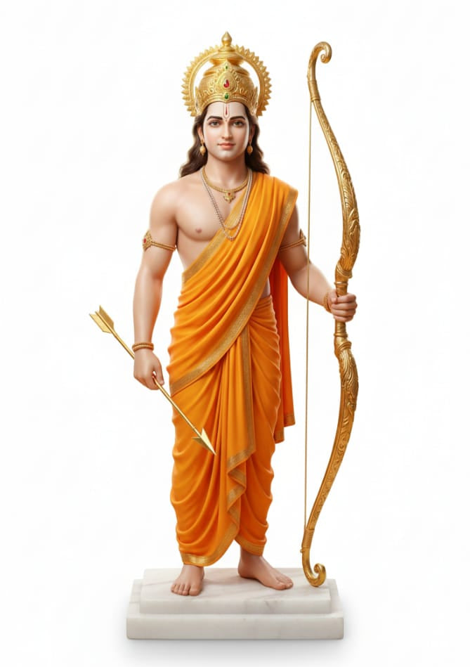 Lord Ram With Dhanush Idol