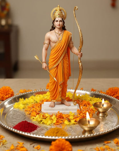 Lord Ram With Dhanush Idol