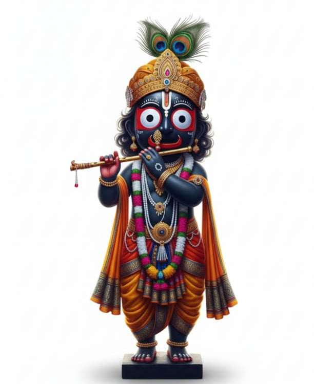 Standing Jagannath With Flute