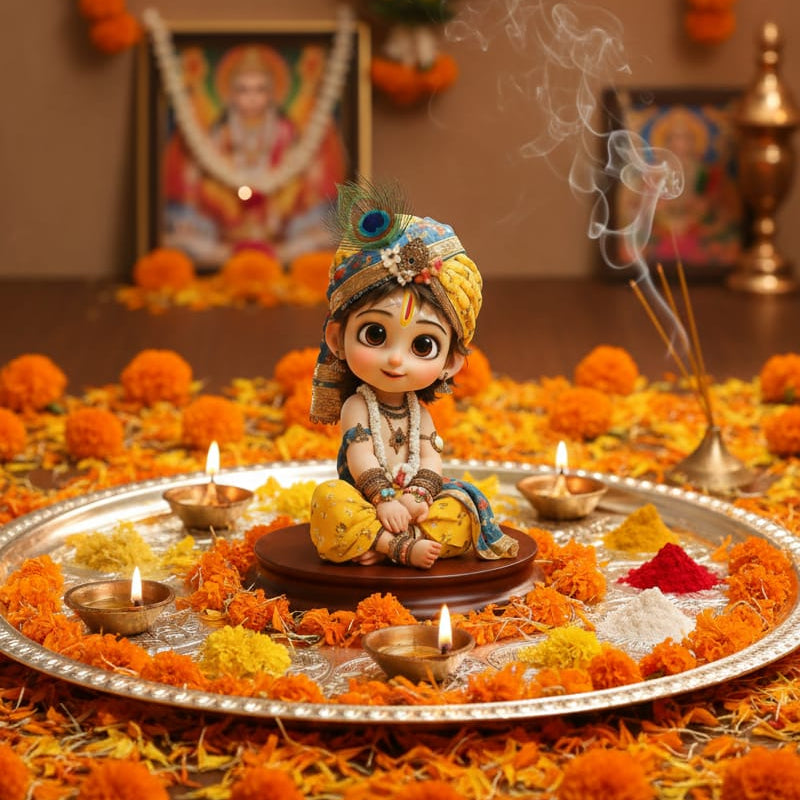 Cute Bal Krishna idol