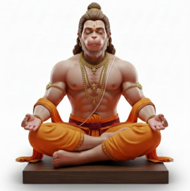 Meditating Lord Hanuman Idol