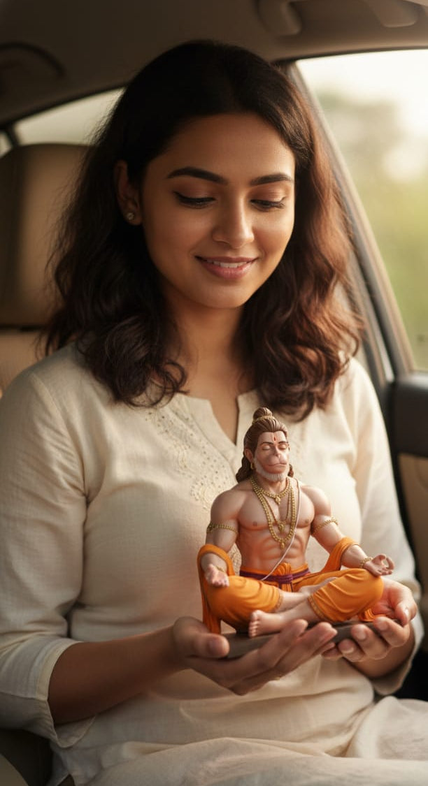 Meditating Lord Hanuman Idol