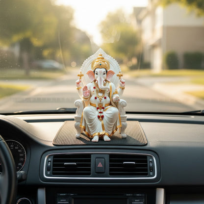 White Marble Lord Ganesha Idol