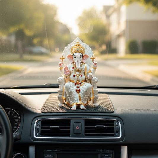White Marble Lord Ganesha Idol