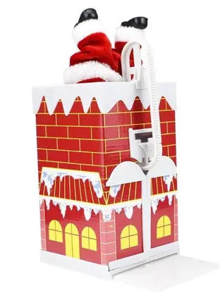 Electric Musical Santa Claus Toy | Over-the-Wall Climbing Christmas Decoration  (Multicolor)